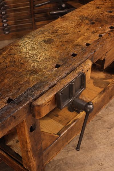 etabli occasion vintage en chene